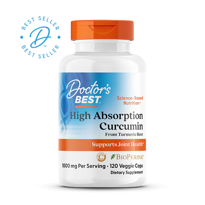 Doctor's Best High Absorption Curcumin 120 Capsules (500mg)