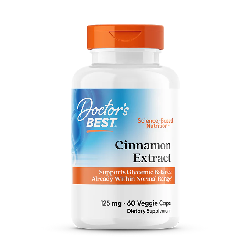 Doctor's Best Cinnamon Extract With Cinnulinpf, 125mg 60 Vcaps