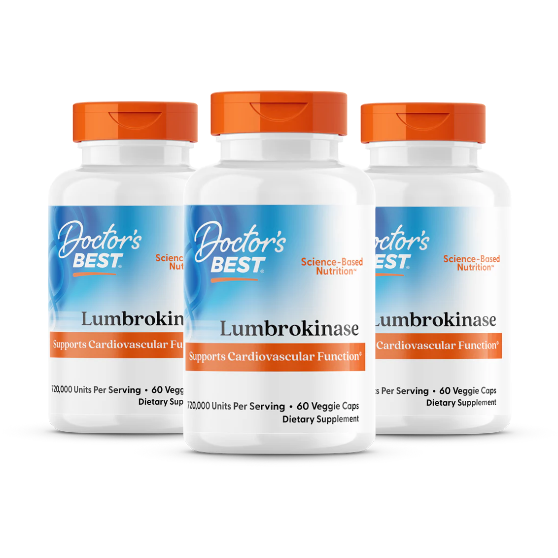 Doctor's Best Lumbrokinase 20 Mg 3 X 60 V caps Voordeelpakket