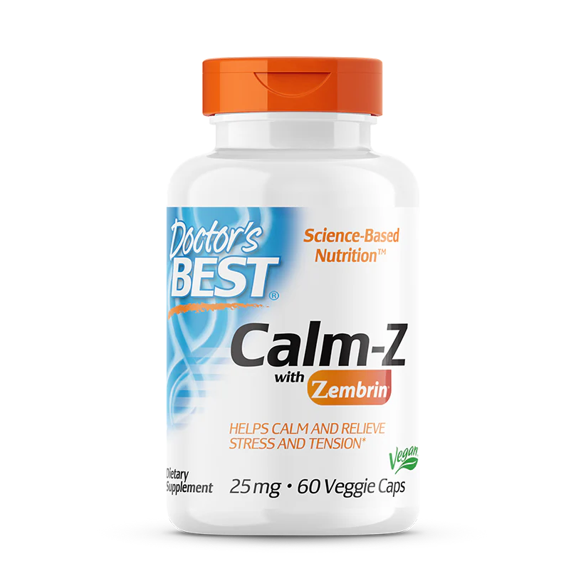 Doctor's Best Calm z With Zembrin 25 Mg 60 V caps