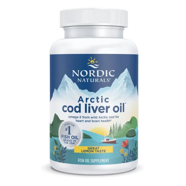 Nordic Naturals Arctic Cod Liver Oil 750mg Lemon 180 Softgels Introductie Aanbieding