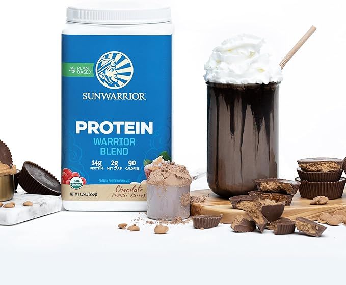 Sunwarrior Warrior Blend Vegan Eiwit 750 g – Chocolate Peanut Butter | 19 g Proteïne