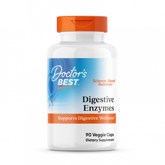 Doctor's Best Digestive Enzymes, 90 Veggie Caps