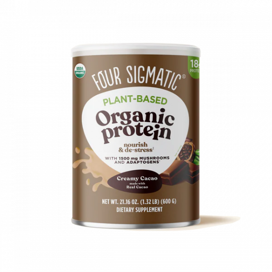 Four Sigmatic - Organic Plant-Based Protein with Mushrooms - Creamy Cacao - 600g