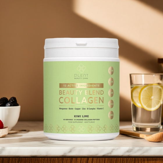 Collageen Blend – Kiwi Lime – 40 Doseringen – Viscollageen met Vitamines & Mineralen - Plent Beauty