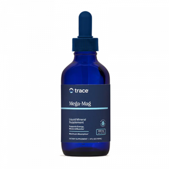 Trace Minerals - Mega-Mag, 400mg - 118 ml.