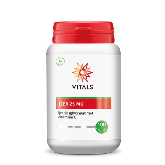 Vitals - Ijzerbisglycinaat - 100 caps. (25 mg)