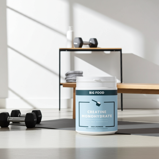 Vegan Creatine Monohydraat Poeder – 500 g – Plantaardig Voedingssupplement voor Sport & Fitness - Big Food