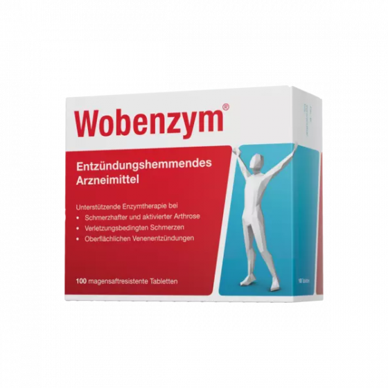 Wobenzym® enzymensupplement - met bromelaïne, trypsine & rutine – 100 tabletten