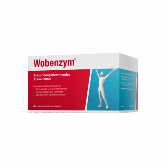 Wobenzym® enzymensupplement - met bromelaïne, trypsine & rutine – 360 tabletten