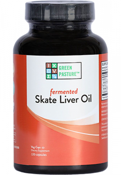 Green Pasture - Fermented Skate Liver Oil - 120 Capsules