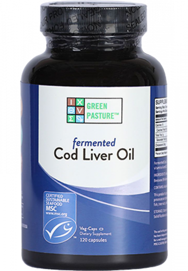 Green Pasture - Fermented Cod Liver Oil - 120 Capsules