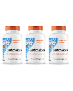 Doctor's Best - Lumbrokinase  (20 mg) - 3 x 60 v-caps 