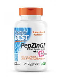 753950001367 Doctor's Best - Pepzin GI - Zinc-L-Carnosine Complex - 120 V-Caps (75 mg)