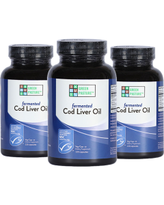 Green Pasture - Blue Ice™ gefermenteerde levertraan – 2 x 120 caps.
