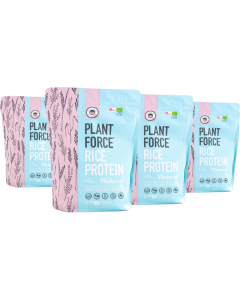 Plantforce Rijst Proteïne BIO Naturel (800 g | 40 porties) - Black Friday Deal – 3 + 1 GRATIS