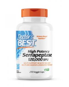 Doctor's Best - Serrapeptase - 120.000 SPU – 270 capsules 