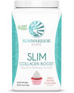Sunwarrior - Shape Slim Collagen Boost - Red Velvet - 750 Gram