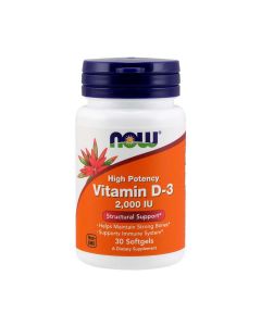 NOW - Vitamin D-3 - 2000IU - 30 soft gels