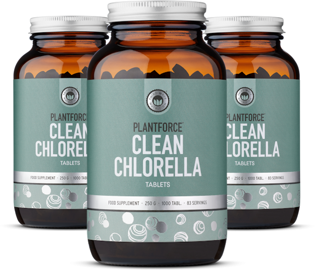 Plantforce Chlorella 3x1000 Tabs Voordeelpakket