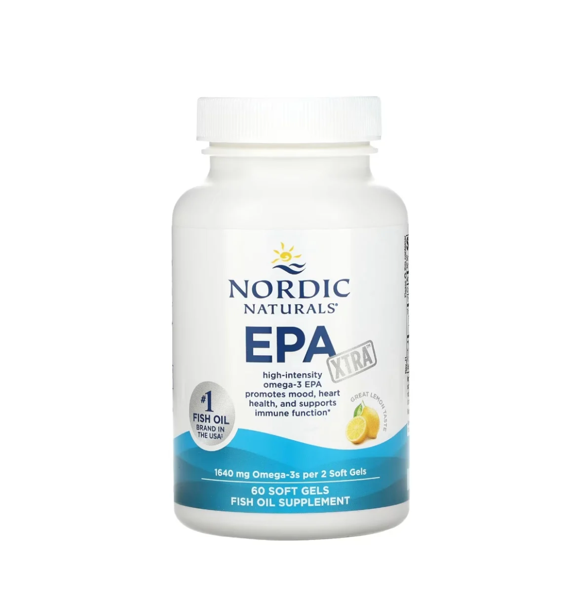 Nordic Naturals Epa Xtra Fish Oil Lemon 1640mg 60 Capsules