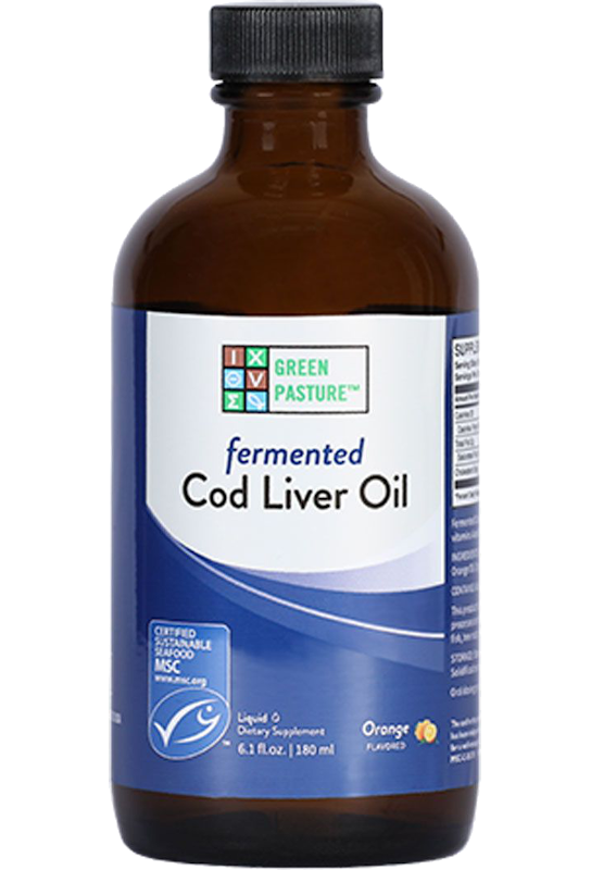 Green Pasture Gefermenteerde Levertraan Sinaasappel 180ml