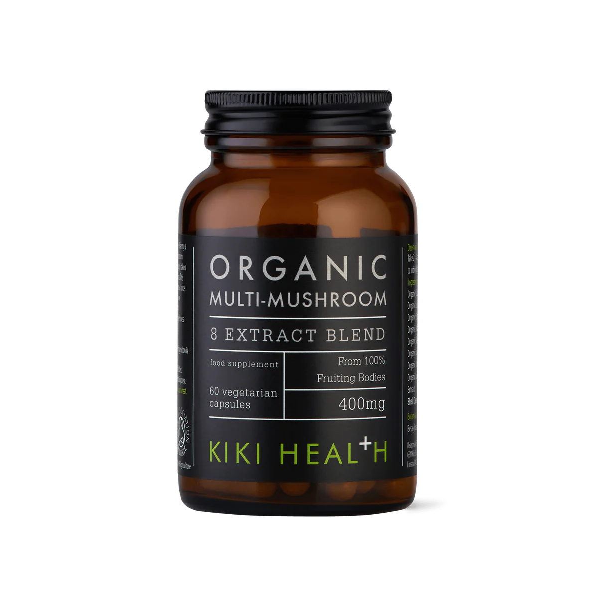 Kiki Health Multi mushroom Extract Blend 400mg 60 Vcaps