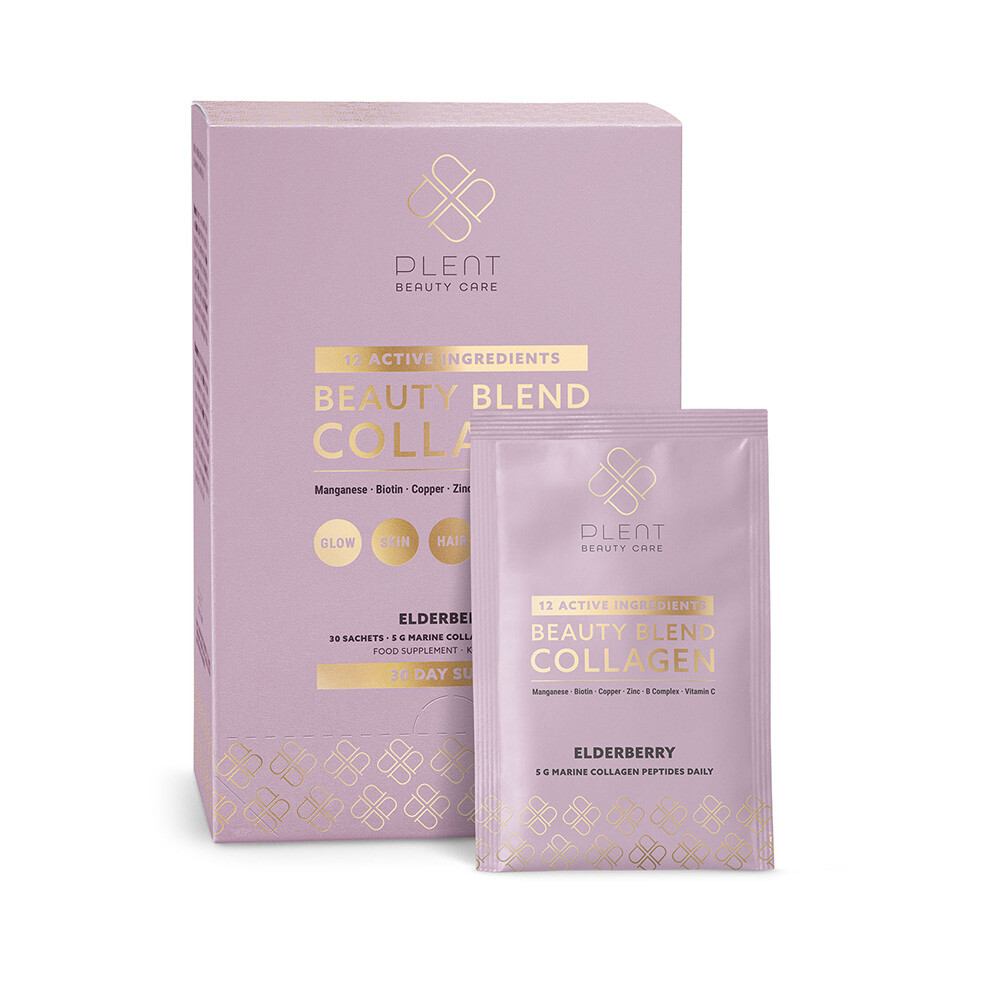 Beauty Blend Collageen Elderberry (30 Sachets) van Plent Plent Beauty Care 1KG
