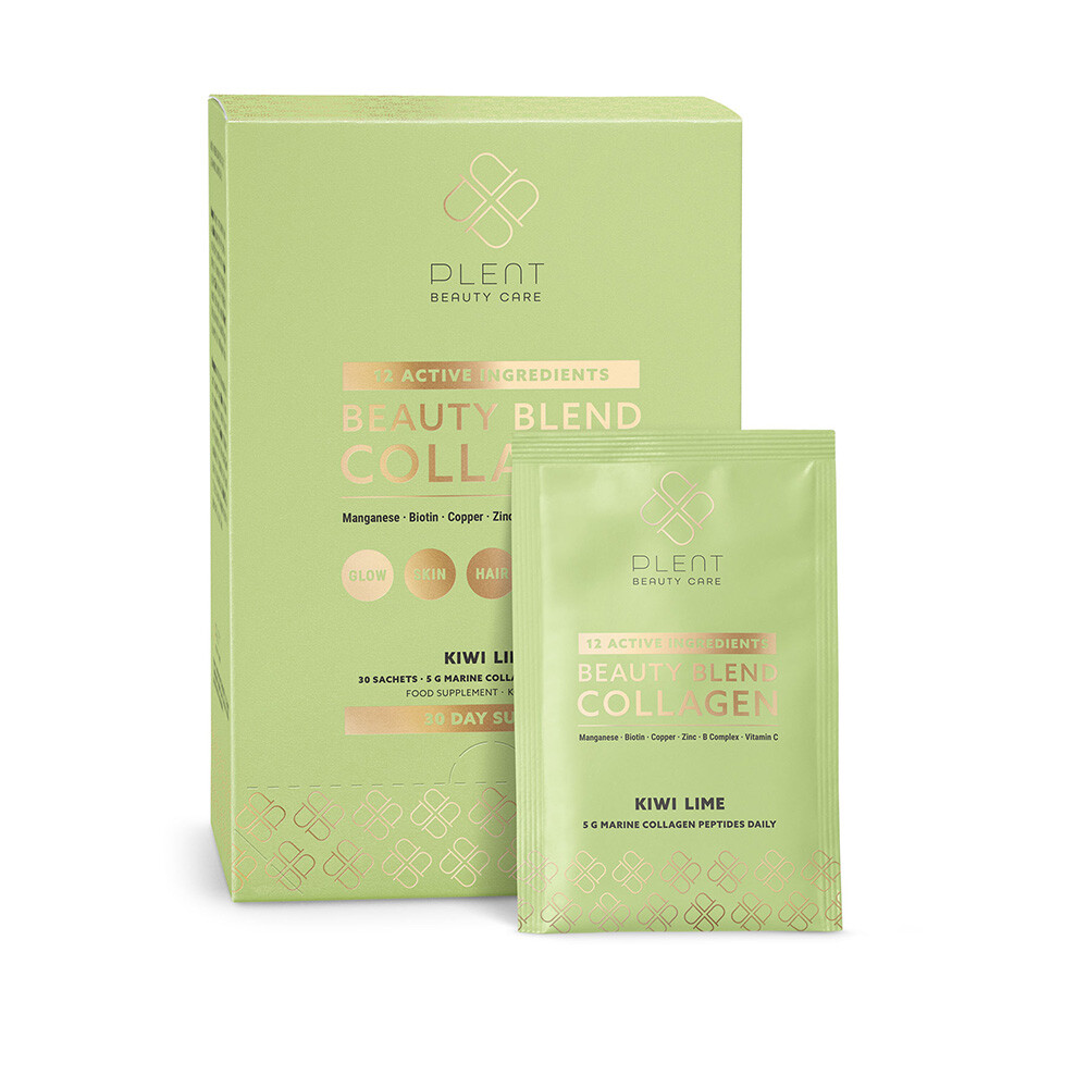 Beauty Blend Collageen Kiwi Lime (30 Sachets) van Plent