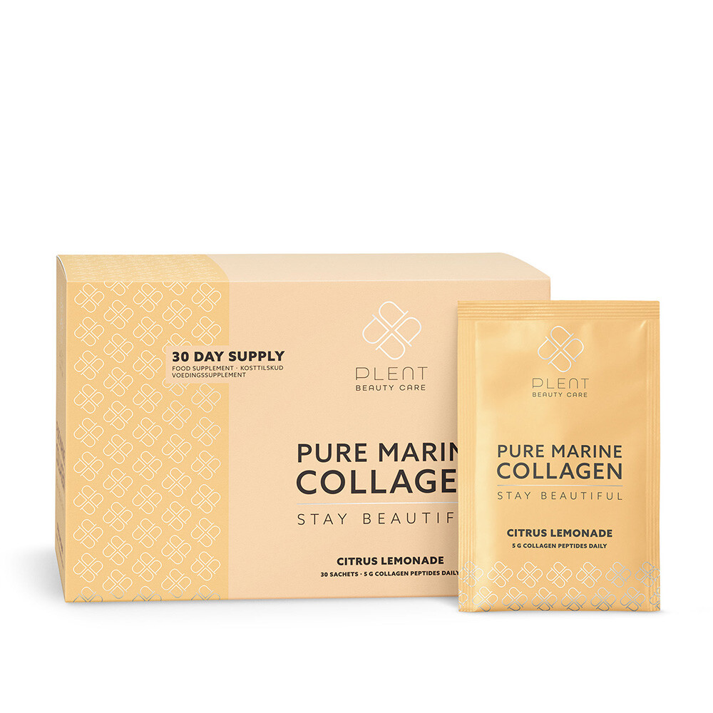Pure Marine Collageen c Citrus Lemonade 30 Sachets (30 Dagen) van Plent