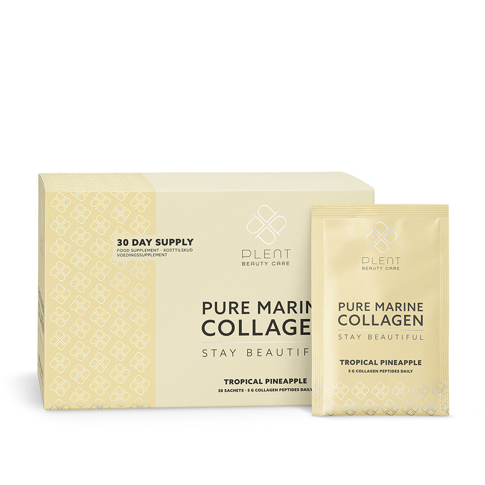 Pure Marine Collageen c Tropical Pineapple 30 Sachets (30 Dagen) van Plent