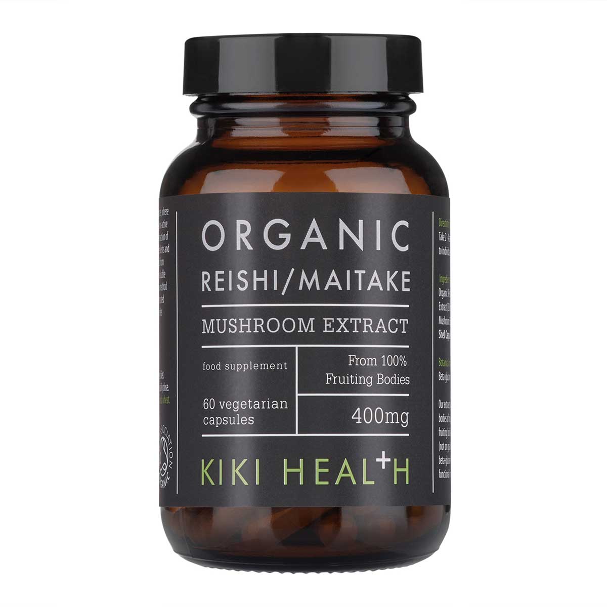 Kiki Health Maitake Reishi Extract Blend Bio 60 Vegicaps
