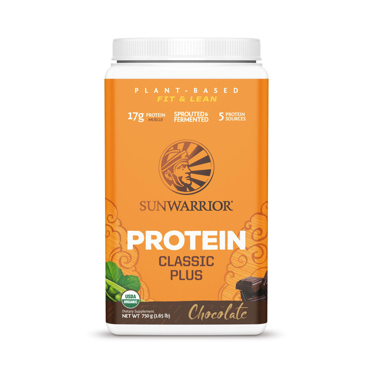 SunWarrior Classic Plus Biologische Proteine Chocolade 750 G