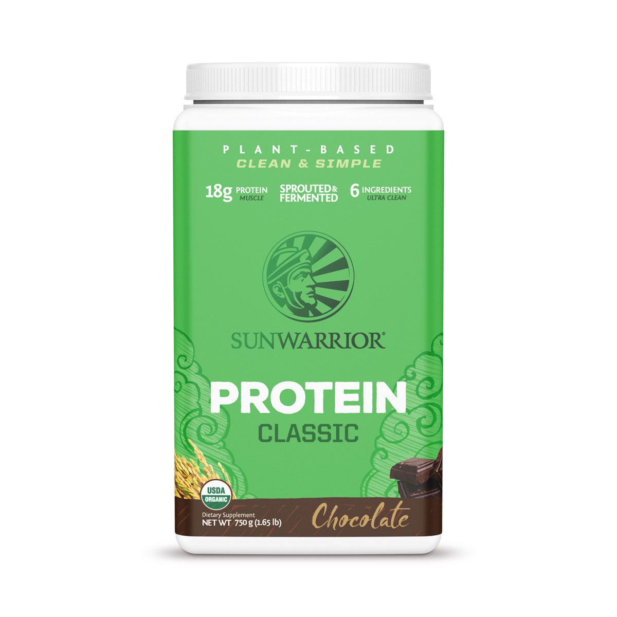 SunWarrior Classic Proteine Chocolade 750 G