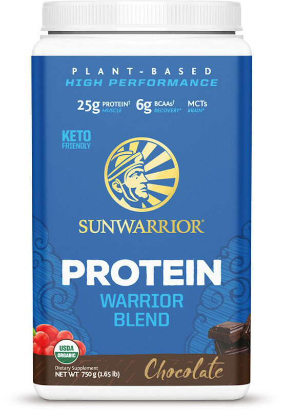 SunWarrior Warrior Blend Proteine Chocolade 750 G Biologisch