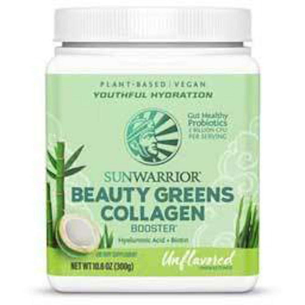 SunWarrior - Beauty Greens Collagen Booster - Naturel - 300 G