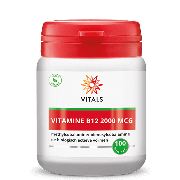 Vitals Vitamine B12 100 Zuigtabletten (2000 Mcg)