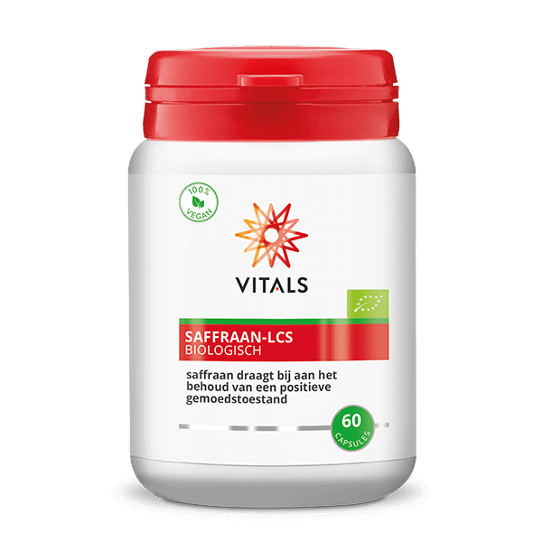 Vitals Saffraan Biologisch Lcs 60 Capsules