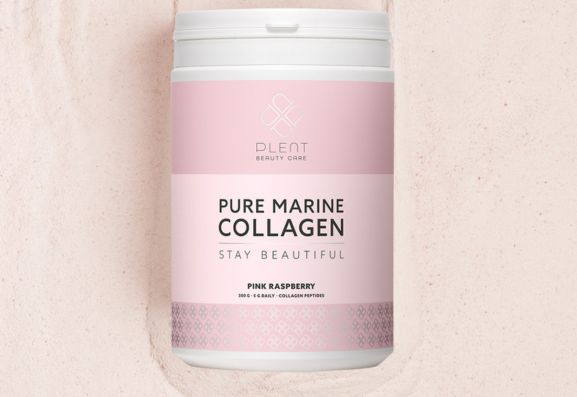 plent pure marine collageen +C viscollageen pink raspberry pot 300g