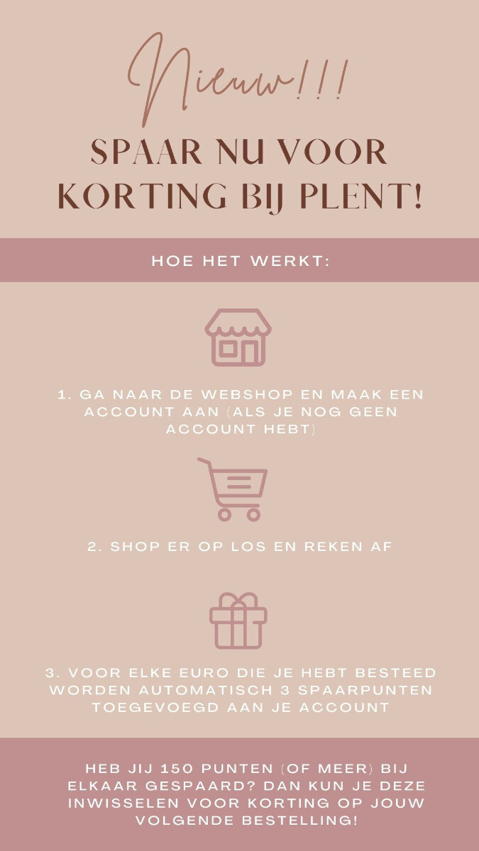 punten sparen voor korting bij Plent