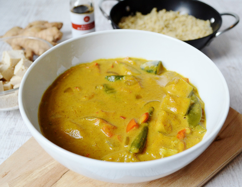recept vegan kokos curry