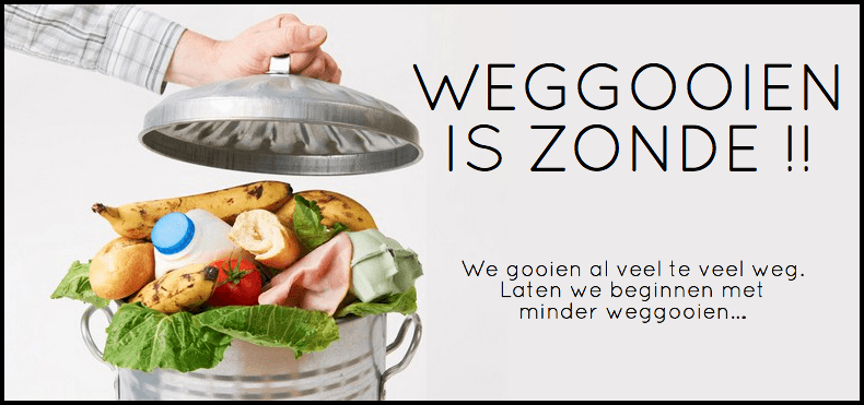 weggooien is zonde weggooien is zonde