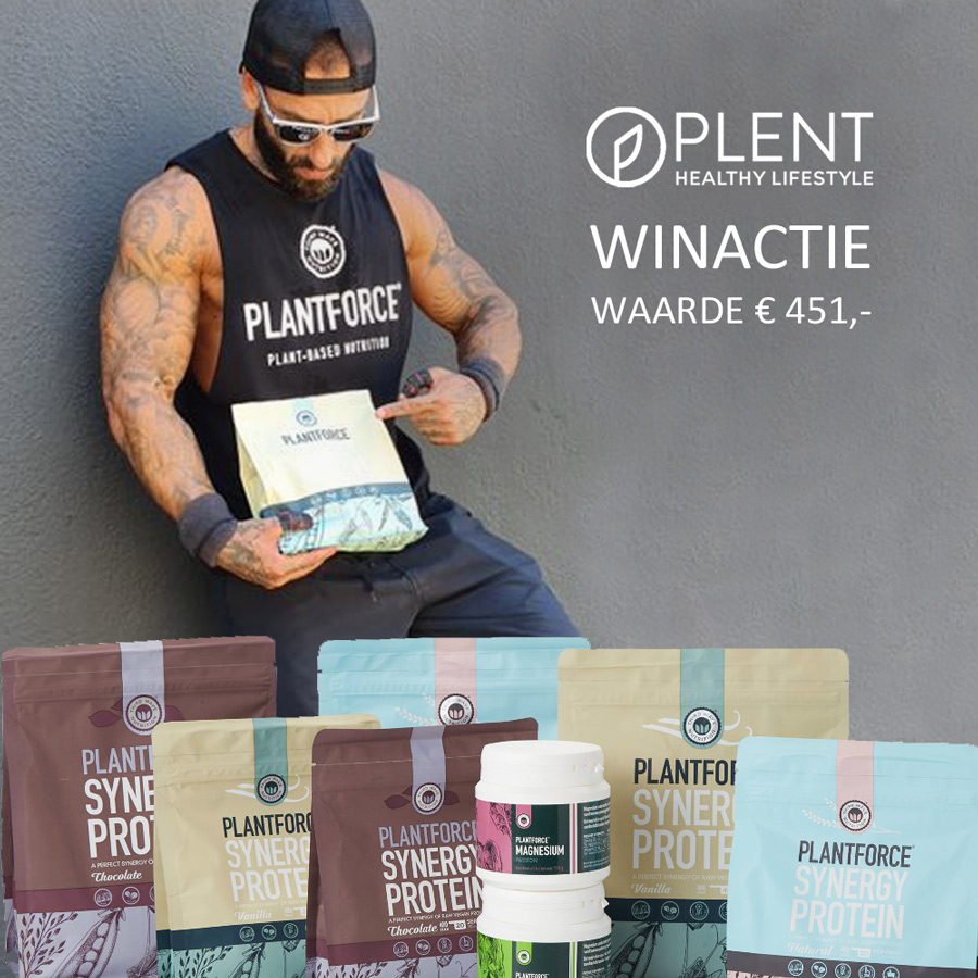 WINACTIE: Een jaar voorraad proteïne en magnesium van Plantforce